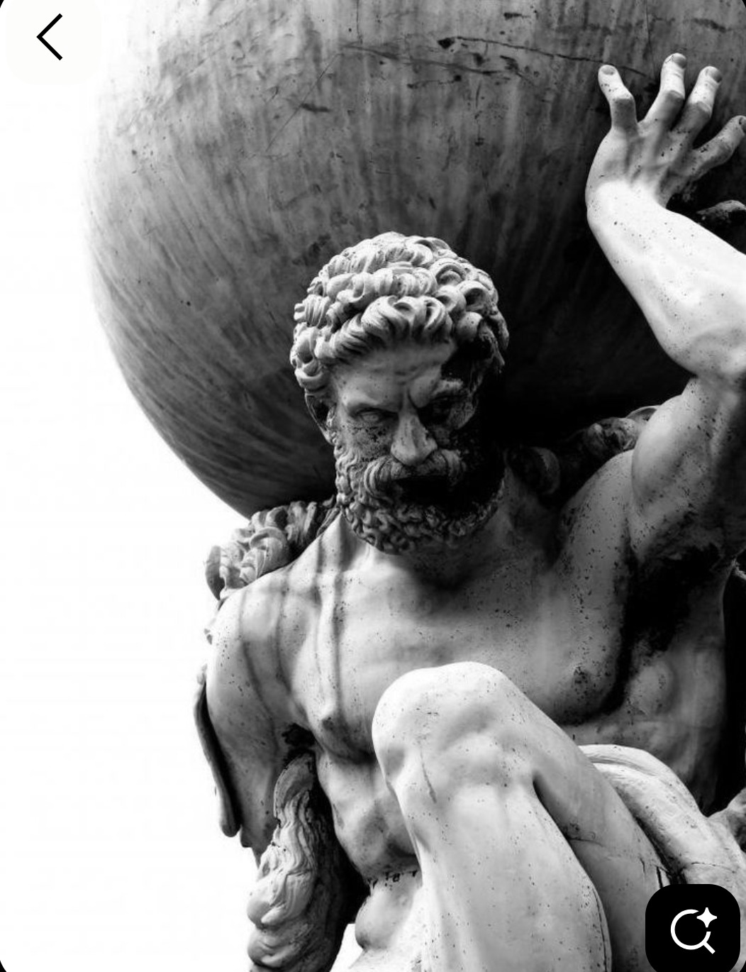 Atlas bearing the celestial sphere