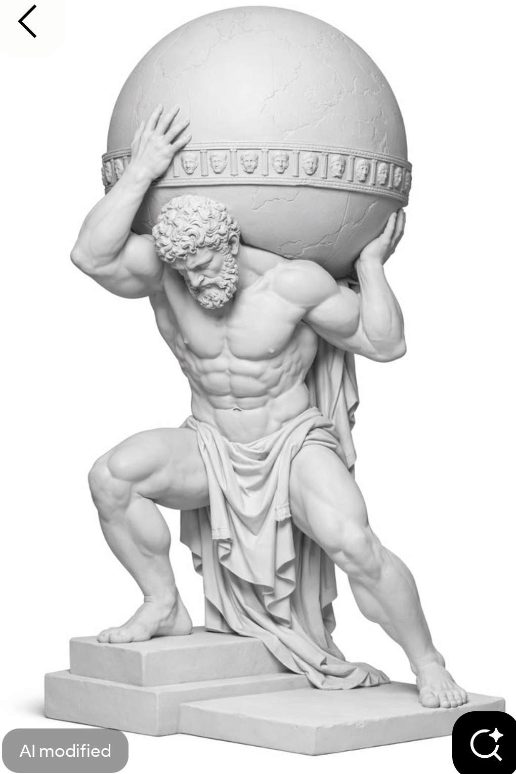 Atlas bearing the celestial sphere